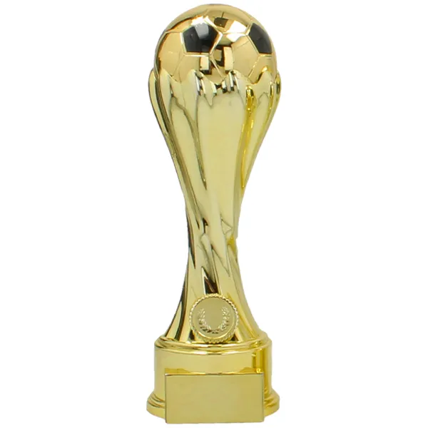 Goudkleurige voetbalbeker