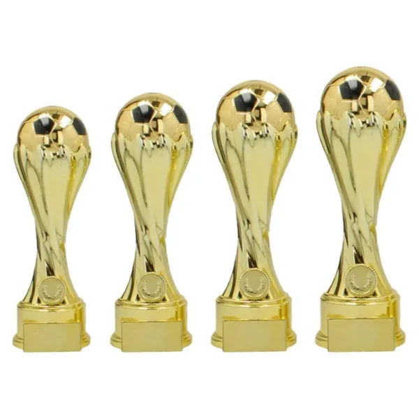 Goudkleurige voetbalbeker