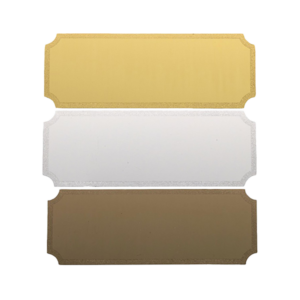 Gegraveerde metalen plaatje 4x1.5 cm
